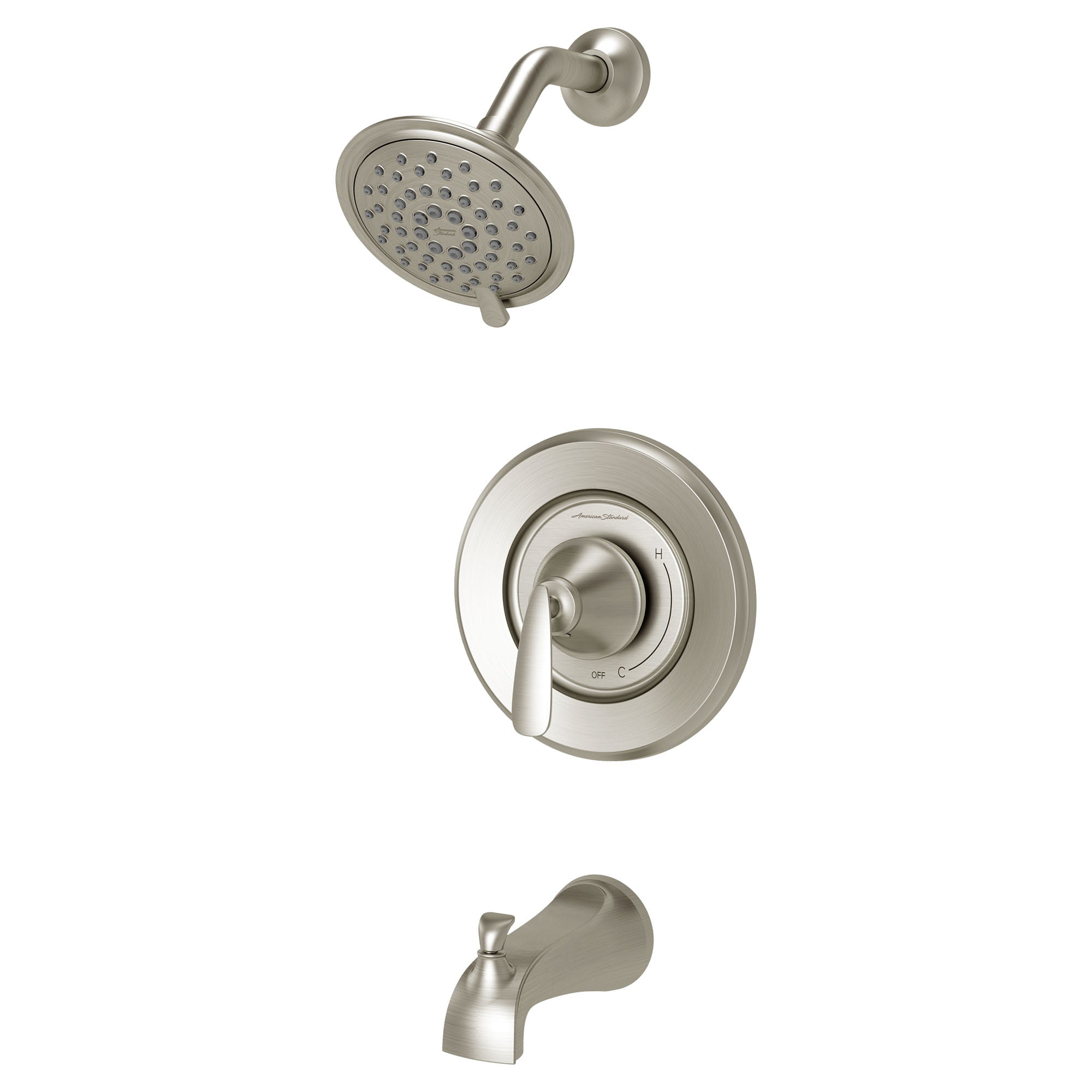 Somerville 18 GPM Tub and Shower Trim Kit with Ceramic Disc Valve Cartridge and Lever Handle BRUSHED NICKEL